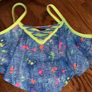 Justice splatter paint bikini